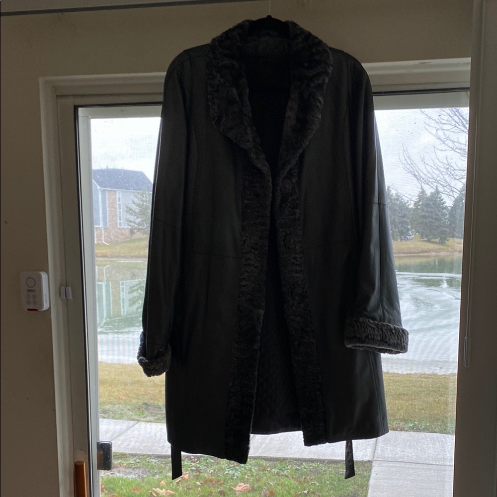 Gray Trench Coat with Shawl Collar